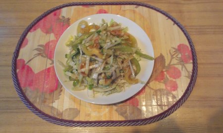 Овощной салат (Быстро,вкусно и полезно!)