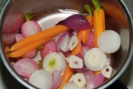 Рильета из сельди с овощами в глазури (фоторецепт)