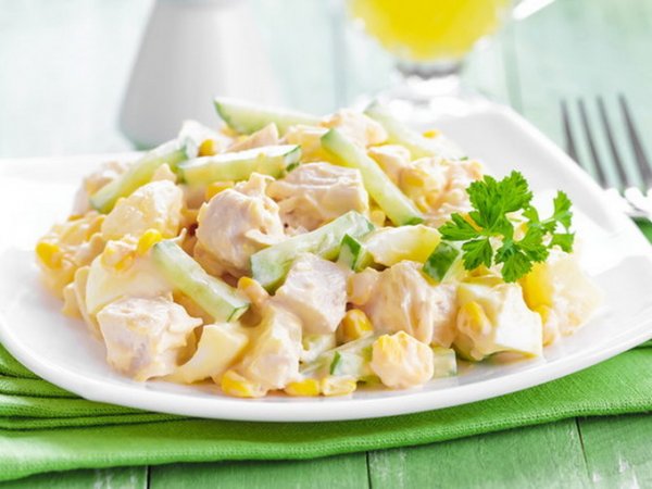 5 самых лучших рецептов салатов из курицы. 