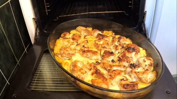 Курица с ананасами в духовке. (6 рецептов)