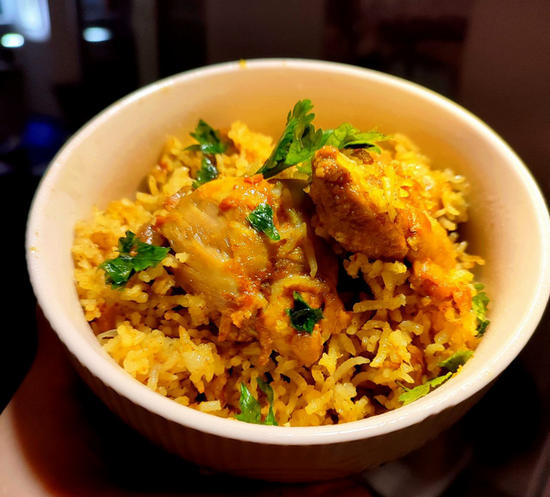 Курица с рисом и с индийским акцентом
